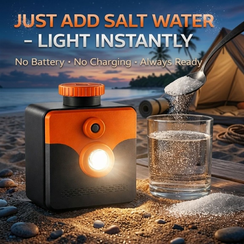 Power Outage Light - Saltwater Lamp Salt Water Powered Emergency